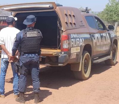 Imagem da notícia Foragido condenado a 14 anos por estupro é preso em Fazenda de São Gabriel do Oeste